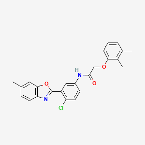 molecular formula C24H21ClN2O3 B5041509 N-[4-chloro-3-(6-methyl-1,3-benzoxazol-2-yl)phenyl]-2-(2,3-dimethylphenoxy)acetamide 