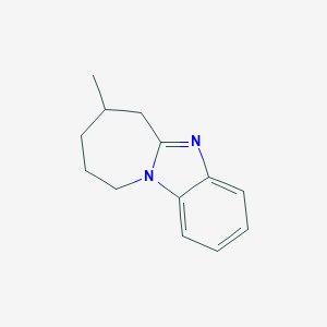 molecular formula C13H16N2 B050417 7-Methyl-7,8,9,10-tetrahydro-6H-azepino[1,2-a]benzimidazole CAS No. 117644-50-5