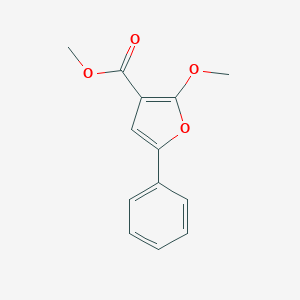 molecular formula C13H12O4 B050429 Methyl 2-methoxy-5-phenylfuran-3-carboxylate CAS No. 115852-13-6