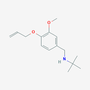 molecular formula C15H23NO2 B504298 N-[4-(allyloxy)-3-methoxybenzyl]-2-methylpropaN-2-amine, AldrichCPR 