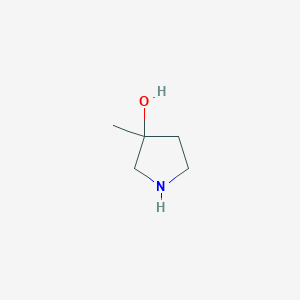 molecular formula C5H11NO B050434 3-Methylpyrrolidin-3-OL CAS No. 125032-87-3