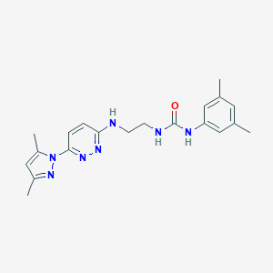 molecular formula C20H25N7O B504430 N-(3,5-dimethylphenyl)-N'-(2-{[6-(3,5-dimethyl-1H-pyrazol-1-yl)-3-pyridazinyl]amino}ethyl)urea 