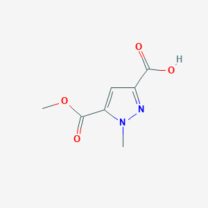 molecular formula C7H8N2O4 B050452 5-(Methoxycarbonyl)-1-Methyl-1H-Pyrazole-3-Carboxylic Acid CAS No. 117860-56-7