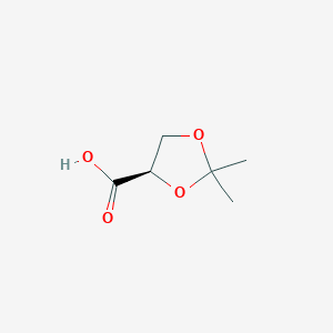 molecular formula C6H10O4 B050462 (r)-2,2-Dimethyl-1,3-dioxolane-4-carboxylic acid CAS No. 114746-70-2