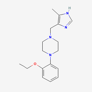 molecular formula C17H24N4O B5047231 1-(2-ethoxyphenyl)-4-[(4-methyl-1H-imidazol-5-yl)methyl]piperazine 