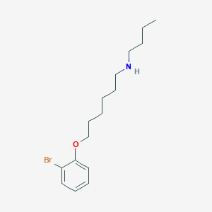 molecular formula C16H26BrNO B5047287 6-(2-bromophenoxy)-N-butylhexan-1-amine 