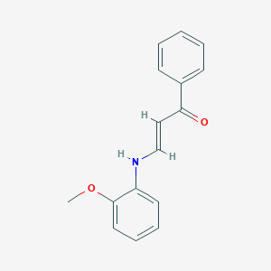 molecular formula C16H15NO2 B5047303 (E)-3-(2-methoxyanilino)-1-phenylprop-2-en-1-one 