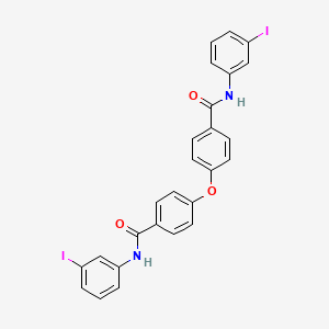 molecular formula C26H18I2N2O3 B5047338 N-(3-IODOPHENYL)-4-{4-[(3-IODOPHENYL)CARBAMOYL]PHENOXY}BENZAMIDE 