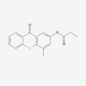 molecular formula C17H14O3S B5047599 4-methyl-9-oxo-9H-thioxanthen-2-yl propanoate CAS No. 5224-05-5
