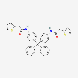 molecular formula C37H28N2O2S2 B5047602 N,N'-(9H-fluorene-9,9-diyldi-4,1-phenylene)bis[2-(2-thienyl)acetamide] 