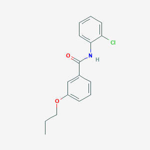 molecular formula C16H16ClNO2 B5047817 N-(2-chlorophenyl)-3-propoxybenzamide 