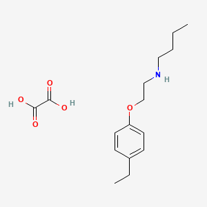 molecular formula C16H25NO5 B5048143 N-[2-(4-ethylphenoxy)ethyl]butan-1-amine;oxalic acid 