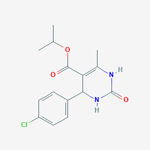 molecular formula C15H17ClN2O3 B5048180 Propan-2-yl 4-(4-chlorophenyl)-6-methyl-2-oxo-1,2,3,4-tetrahydropyrimidine-5-carboxylate 
