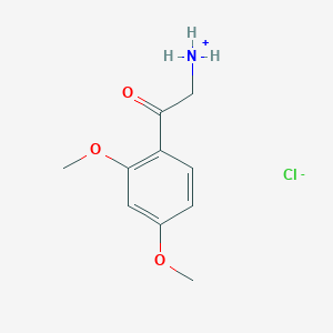 molecular formula C10H14ClNO3 B050483 2-(2,4-Dimethoxyphenyl)-2-oxoethan-1-aminium chloride CAS No. 123464-63-1