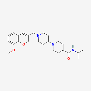 molecular formula C25H37N3O3 B5048324 N-isopropyl-1'-[(8-methoxy-2H-chromen-3-yl)methyl]-1,4'-bipiperidine-4-carboxamide 