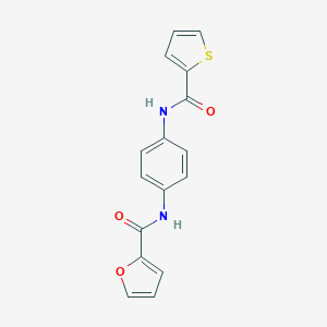 molecular formula C16H12N2O3S B504834 N-{4-[(2-thienylcarbonyl)amino]phenyl}-2-furamide 