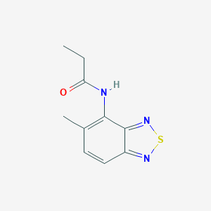 molecular formula C10H11N3OS B504835 N-(5-methyl-2,1,3-benzothiadiazol-4-yl)propanamide 