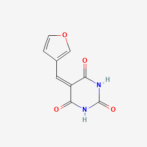 B5048354 5-(3-furylmethylene)-2,4,6(1H,3H,5H)-pyrimidinetrione CAS No. 306279-92-5