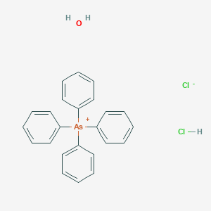molecular formula C24H23AsCl2O B050485 TetraphenylarsoniuM Chloride Hydrochloride Hydrate CAS No. 123334-18-9