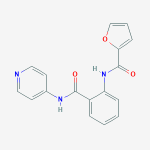 molecular formula C17H13N3O3 B504852 N-{2-[(4-pyridinylamino)carbonyl]phenyl}-2-furamide 
