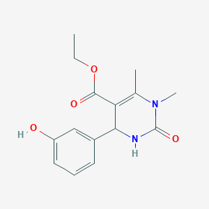molecular formula C15H18N2O4 B5048526 Ethyl 4-(3-hydroxyphenyl)-1,6-dimethyl-2-oxo-1,2,3,4-tetrahydropyrimidine-5-carboxylate 
