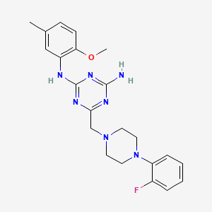 molecular formula C22H26FN7O B5048541 Fluopipamine 