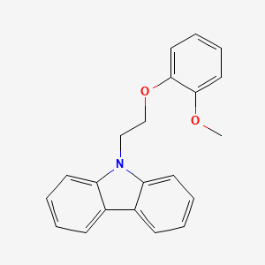 molecular formula C21H19NO2 B5048585 9-[2-(2-Methoxyphenoxy)ethyl]carbazole 
