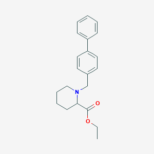 molecular formula C21H25NO2 B5048764 ethyl 1-(4-biphenylylmethyl)-2-piperidinecarboxylate 