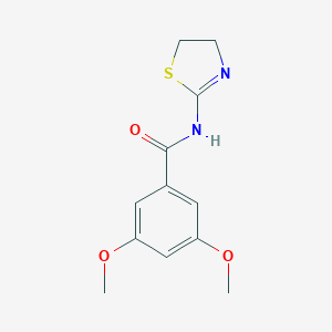 molecular formula C12H14N2O3S B504881 N-(4,5-dihydro-1,3-thiazol-2-yl)-3,5-dimethoxybenzamide CAS No. 349108-49-2