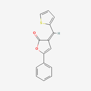 molecular formula C15H10O2S B5048876 5-phenyl-3-(2-thienylmethylene)-2(3H)-furanone 