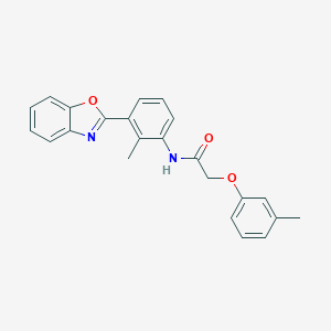 molecular formula C23H20N2O3 B504894 N-[3-(1,3-benzoxazol-2-yl)-2-methylphenyl]-2-(3-methylphenoxy)acetamide 