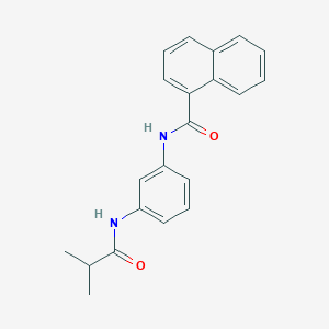 molecular formula C21H20N2O2 B504903 N-[3-(isobutyrylamino)phenyl]-1-naphthamide 