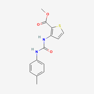 molecular formula C14H14N2O3S B5049163 METHYL 3-[(4-TOLUIDINOCARBONYL)AMINO]-2-THIOPHENECARBOXYLATE 