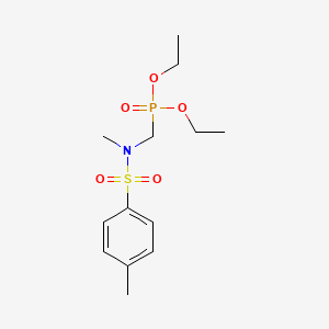molecular formula C13H22NO5PS B5049482 N-(diethoxyphosphorylmethyl)-N,4-dimethylbenzenesulfonamide 
