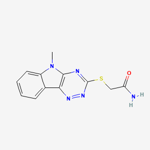 2-[(5-methyl-5H-[1,2,4]triazino[5,6-b]indol-3-yl)thio]acetamide