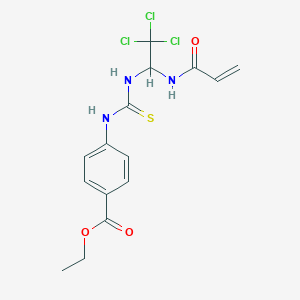 ethyl 4-[({[1-(acryloylamino)-2,2,2-trichloroethyl]amino}carbonothioyl)amino]benzoate