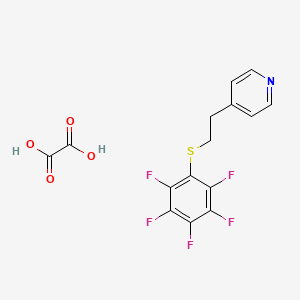 molecular formula C15H10F5NO4S B5049953 Oxalic acid;4-[2-(2,3,4,5,6-pentafluorophenyl)sulfanylethyl]pyridine 