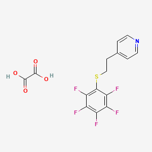4-{2-[(pentafluorophenyl)thio]ethyl}pyridine oxalate