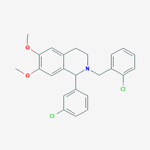 2-(2-chlorobenzyl)-1-(3-chlorophenyl)-6,7-dimethoxy-1,2,3,4-tetrahydroisoquinoline