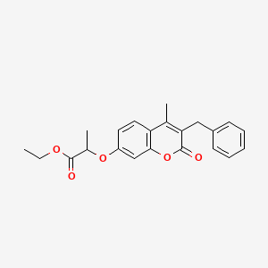 ethyl 2-[(3-benzyl-4-methyl-2-oxo-2H-chromen-7-yl)oxy]propanoate