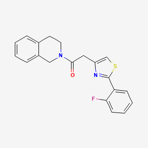 2-{[2-(2-fluorophenyl)-1,3-thiazol-4-yl]acetyl}-1,2,3,4-tetrahydroisoquinoline
