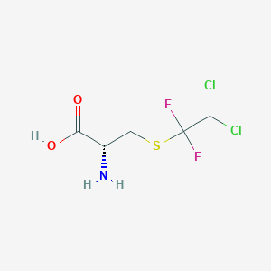 molecular formula C5H7Cl2F2NO2S B050501 S-(2,2-Dichloro-1,1-difluoroethyl)-L-cysteine CAS No. 124076-67-1