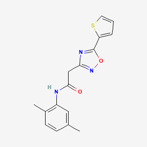 molecular formula C16H15N3O2S B5050145 N-(2,5-dimethylphenyl)-2-(5-thiophen-2-yl-1,2,4-oxadiazol-3-yl)acetamide 