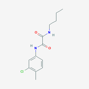 molecular formula C13H17ClN2O2 B5050584 N-butyl-N'-(3-chloro-4-methylphenyl)oxamide 