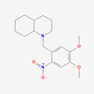 1-(4,5-dimethoxy-2-nitrobenzyl)decahydroquinoline