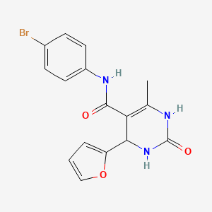N-(4-bromophenyl)-4-(2-furyl)-6-methyl-2-oxo-1,2,3,4-tetrahydro-5-pyrimidinecarboxamide