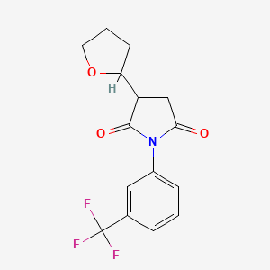 3-(tetrahydro-2-furanyl)-1-[3-(trifluoromethyl)phenyl]-2,5-pyrrolidinedione