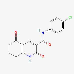 N-(4-chlorophenyl)-2,5-dioxo-1,2,5,6,7,8-hexahydro-3-quinolinecarboxamide