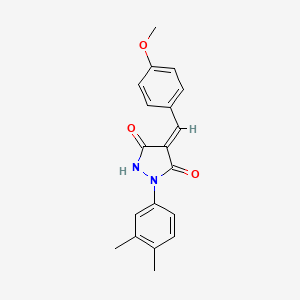 1-(3,4-dimethylphenyl)-4-(4-methoxybenzylidene)-3,5-pyrazolidinedione