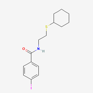 molecular formula C15H20INOS B5051027 N-(2-cyclohexylsulfanylethyl)-4-iodobenzamide 